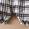 Summer Baby Rompers with Hat Plaid Sleeveless Short Jumpsuit for Newborn Infant Girls Clothing  Toddler Outfit 5