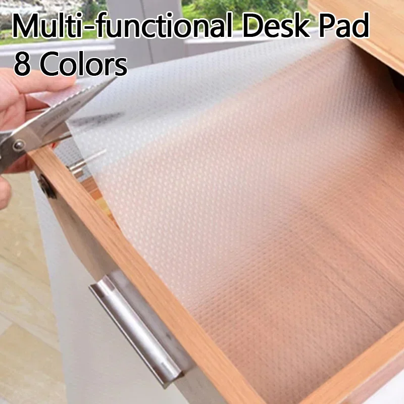 Reusable Shelf Cover Liners Cabinet Mat Drawer Mat Moisture-Proof Waterproof Dust Anti-Slip Fridge Kitchen Table Pad Paper