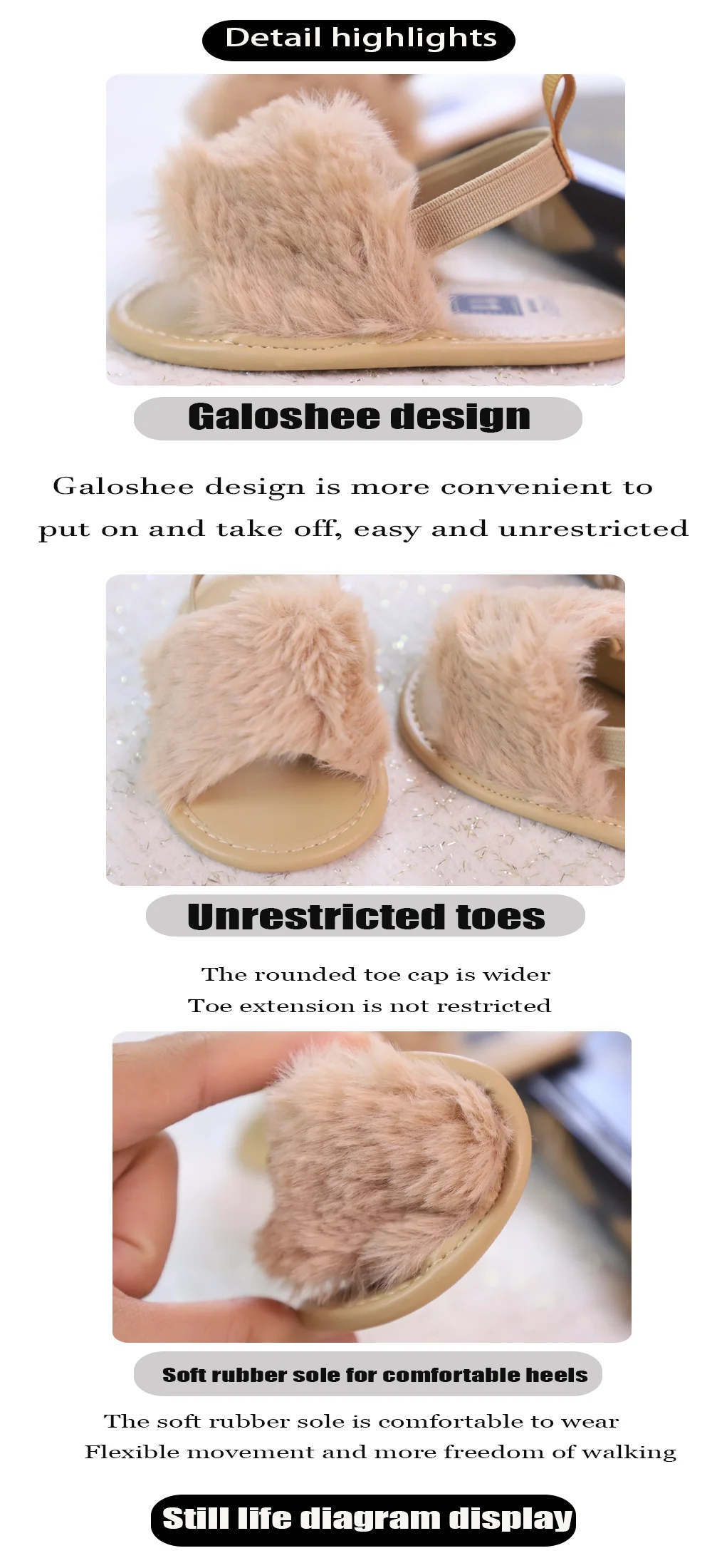 Description Picture 3 of itemBaby toddler shoes cotton wool winter walking shoes