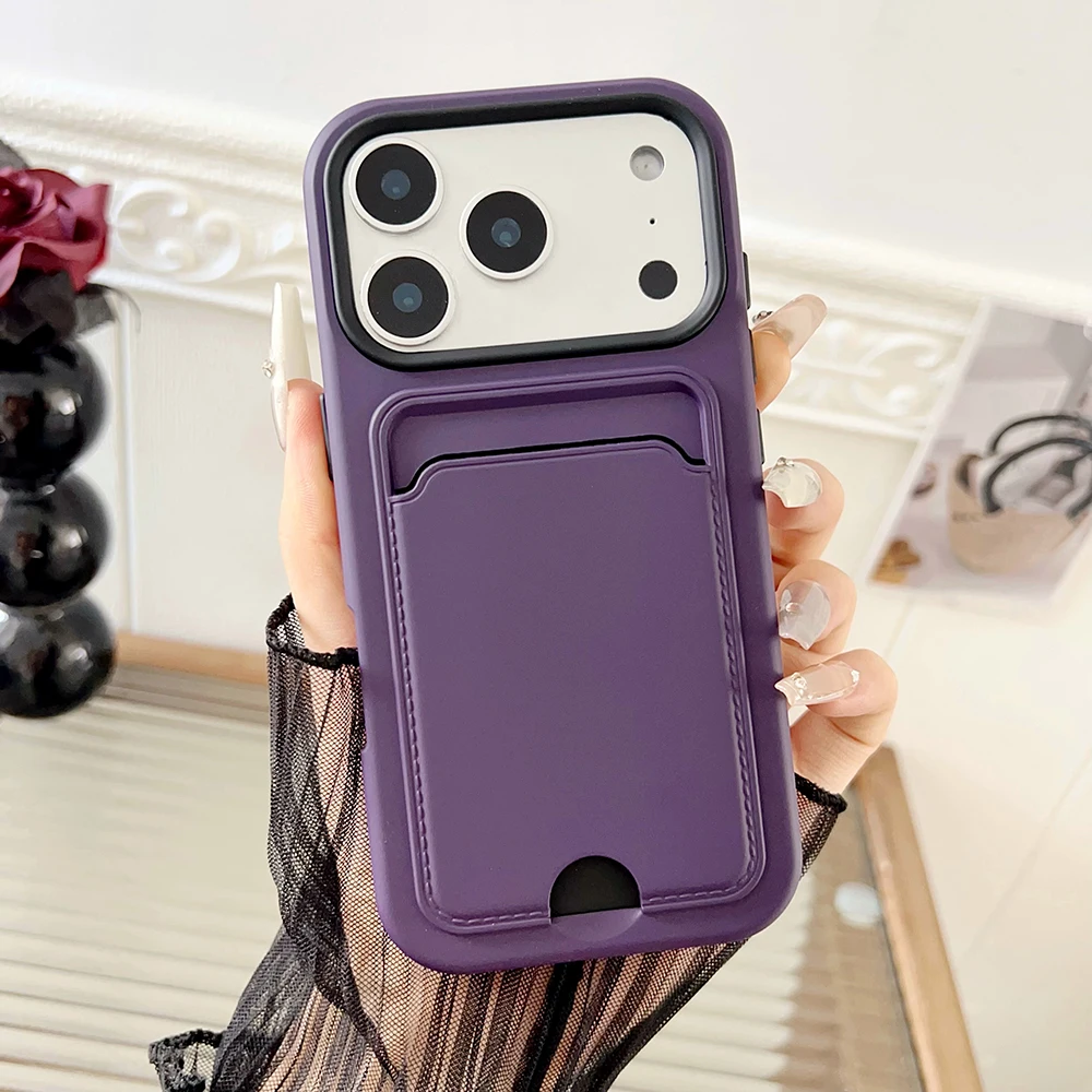 Premium Smartphone Case with Card Slot Holder and Cash Pocket - Soft Microfiber Lining, Durable TPU Cover