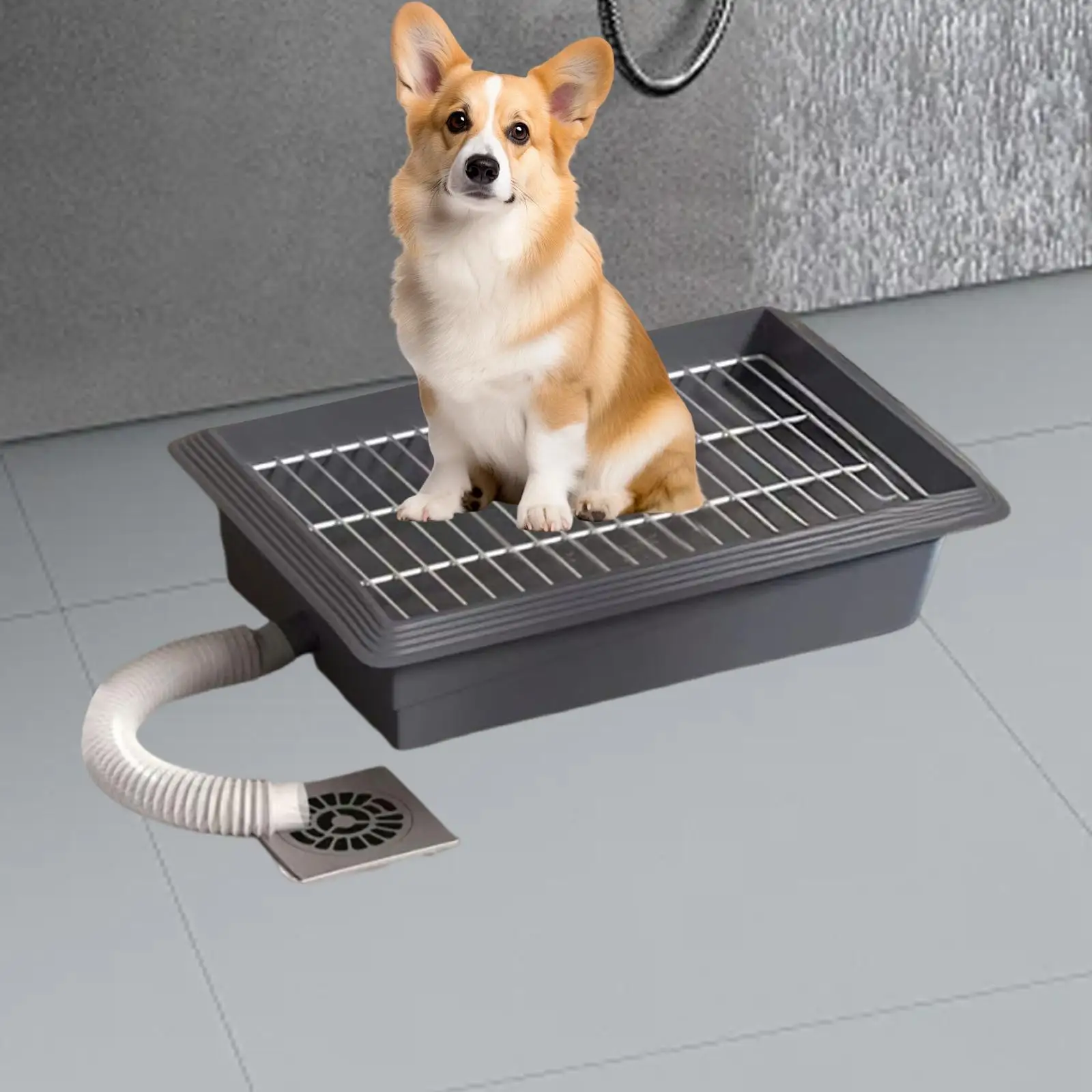 Dog Toilet Portable Pet Supplies Sturdy Bedpan Detachable Trainer Corner with Water Tube Dog Potty Pan for Small and Medium Dogs Dog Toilet Portable Pet Supplies Sturdy Bedpan Detachable Trainer Corner with Water Tube Dog Potty Pan for Small and Medium Dogs