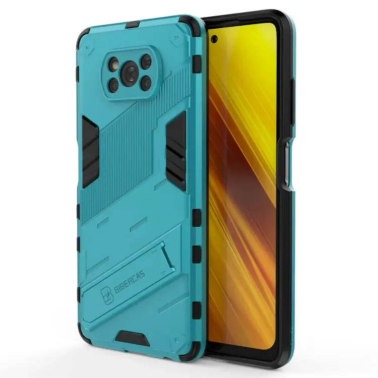 Poco Series Shockproof 360° Bumper Case with Punk Back Panel