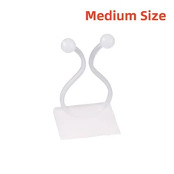 Self - Adhesive Plant Climbing Fixture Clips - Invisible Vine Buckle Hooks (10/20PCS) - 20Pcs (M - White)