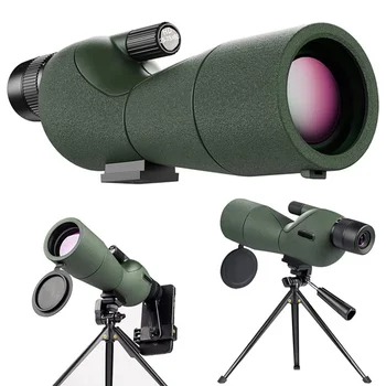 Teleskop 25-75x60 luneta potężny monokularowy FMC BAK4 wodoodporny do obserwacji ptaków na celowniku ze statywem