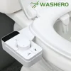 WASHERO Bidet Toilet Seat Bidet Sprayer Japanese Cover Dual Nozzle Cleaning Wc Non Electric Attachable Baday 1