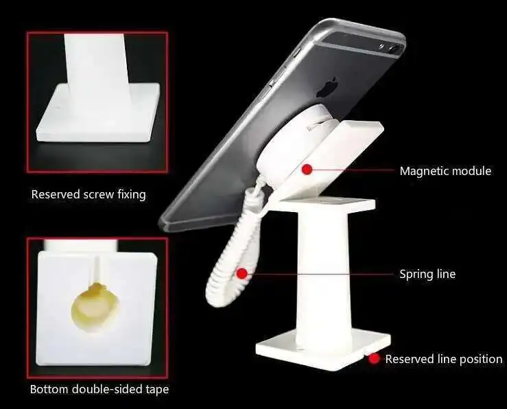 10 stücke Hohe Qualität Mobile Handy Display-ständer Tisch Regal Montiert Telefon Halter Mode Telefon Display Rack Für Telefon shop – Detail 3