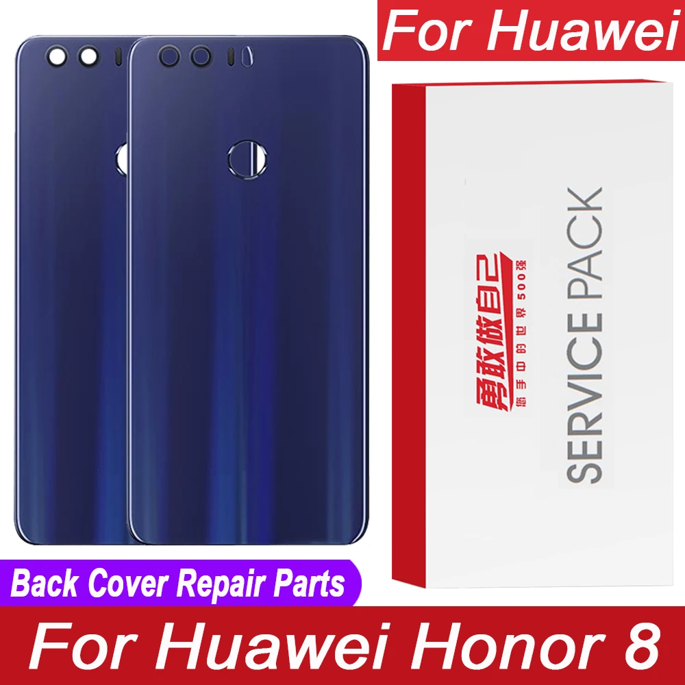 100% Original Back Housing For Huawei Honor 8 Back Cover Battery Glass Rear Case Repair Parts - Mobile Phone Housings & Frames - AliExpress