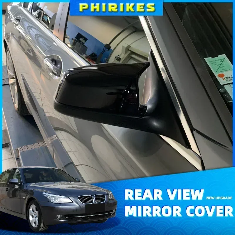 

Автомобильная накладка на боковое зеркало заднего вида для BMW, BMW 5, 6, 7 серии, F01, F02, F03, F04, F06, F07, стиль из углеродного волокна ярко-черного цвета