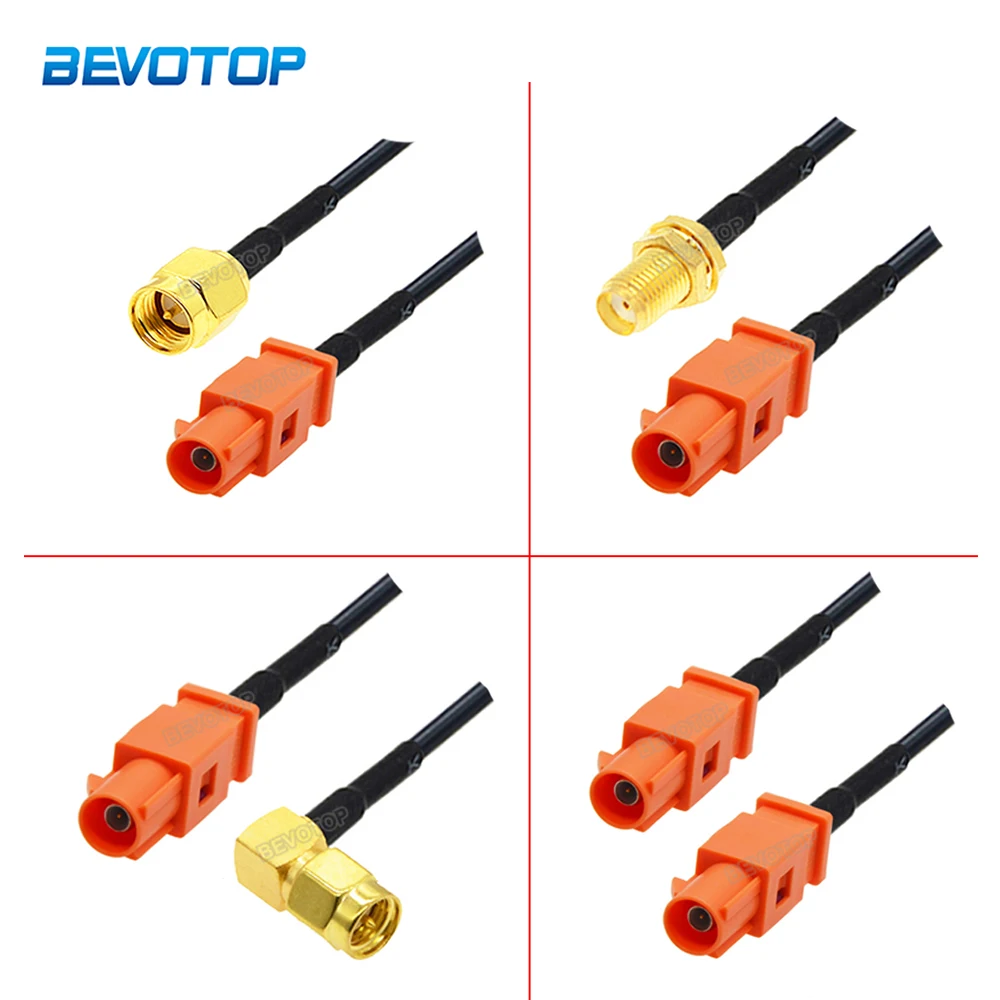 supmory SMA Female to AM/FM Male Adapter RG174 Coax Cable 12 inches Pigtail  Jumper RF coaxial Cable for Radio Antenna