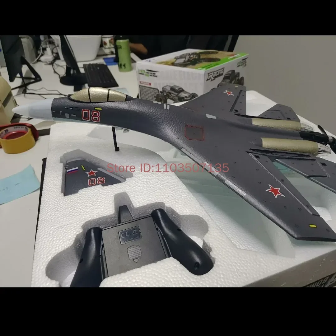 Qf009 Su-35 RC 비행기 4채널 고정익 폼 브러시리스 전동 모델 글라이더 스턴트 장난감 (야외 크리스마스 선물용)