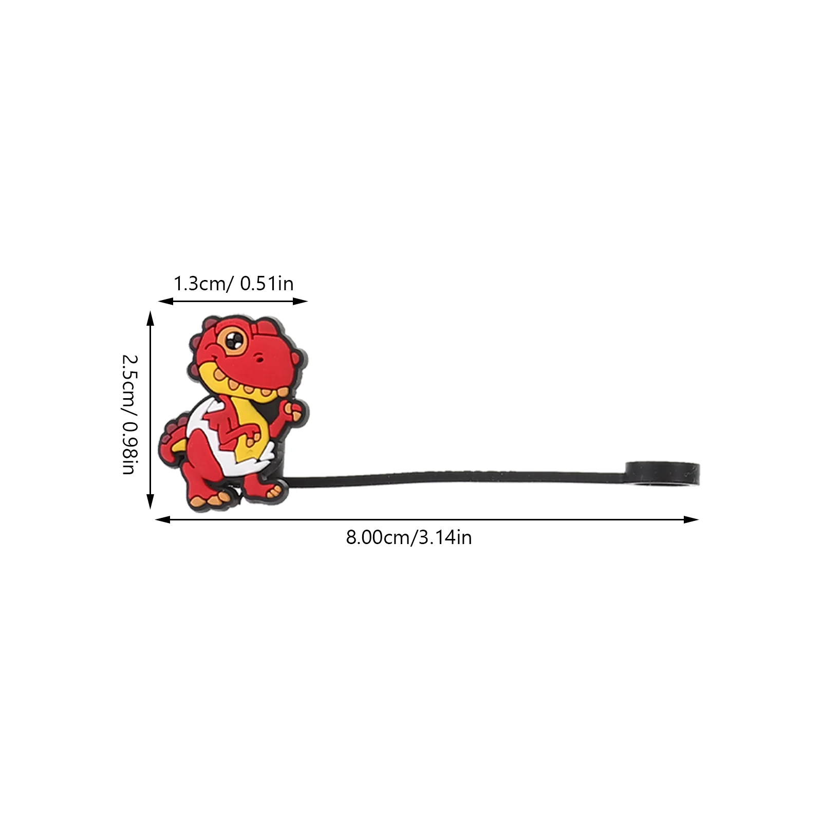 8 Pcs Cute Dinosaur Straw Protection Covers Dinosaurs Cap Colored Toppers Stainless Steel Straws Cartoon Tips Pvc Drinking Caps
