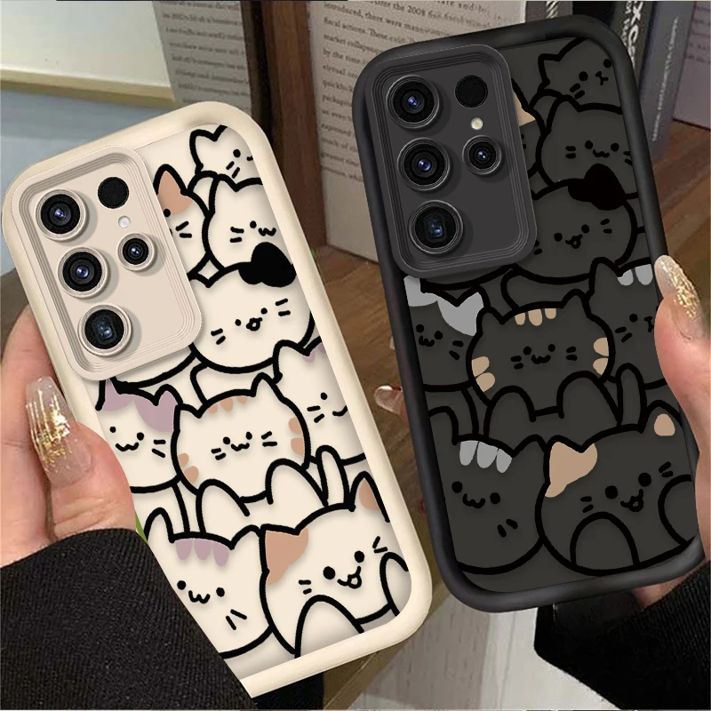 Cute Cat Cartoon Silicone Phone Case
