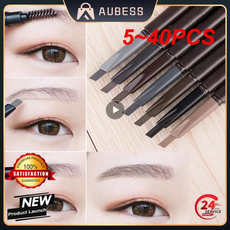 

5~40PCS Four-claw Eyebrow Pen Eye Brow Tint Long Lasting Easy To Use Fork Tip Eyebrow Tattoo Pencil Maquiagem Wholesale Hot !