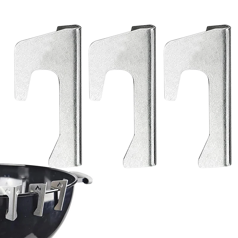 

Fire Plates Spacer Set Reusable Grill Pan Gasket Holder 3 Pieces Spacer For Barbecue Ring With Triangle Design For Fire Bowl