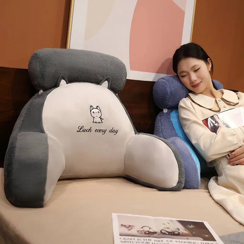Ice Bean Bedhead Cushion Soft Package Bed Pillow Large Backrest Cushion Pillow Female Sleeping Sofa Waist Protection