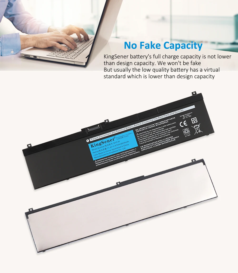 Kingsener-nyfjh Bateria do Portátil Dell Precision 7530 7730 7540 Série P34e001 P74f002 5tf10 0wmrc Gw0k9 11.4v 97wh - Imagem 3