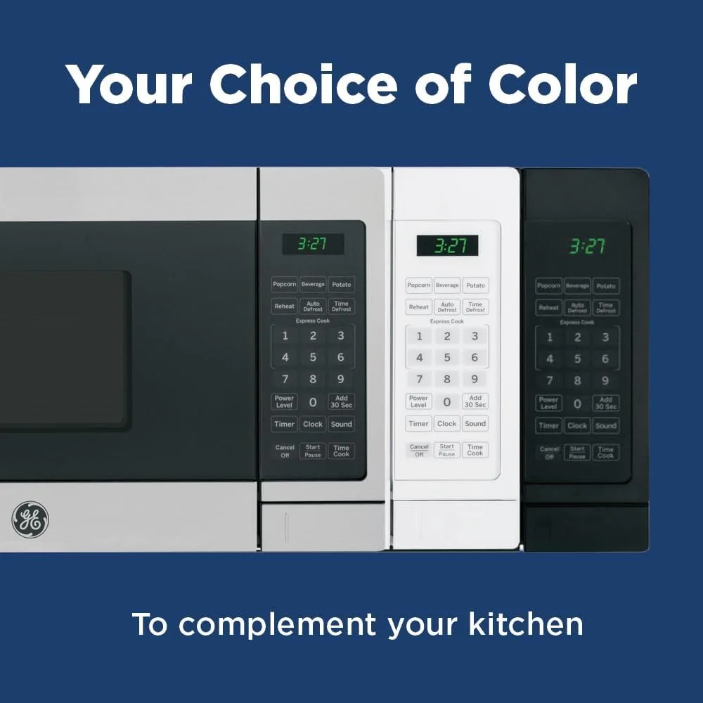 JEM3072SHSS Microwave Oven Cubic Feet Capacity, 700 Watts | Kitchen Essentials for The Countertop, 0.7 Cu Ft, Stainless Steel 4