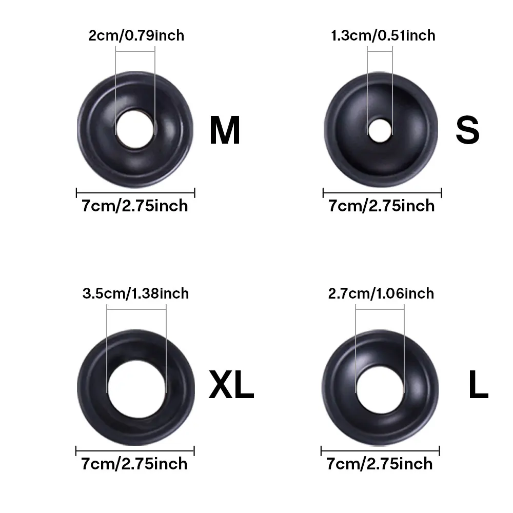 Penis pump Ring of Accessories For Penis Pump Black Ring Sleeve Penis Enlargement Vacuum Pump And Extender Replacement Part Sex Toy For Men