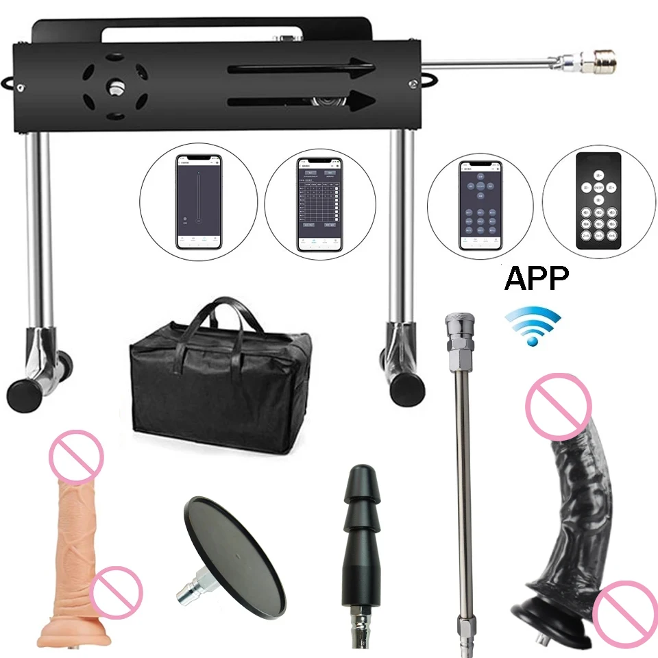 FREDORCH New Sex Machine, App Control 200W Turbo Gear Power Love machine with Dildo for adults Masturbation,1-15cm strocke sex