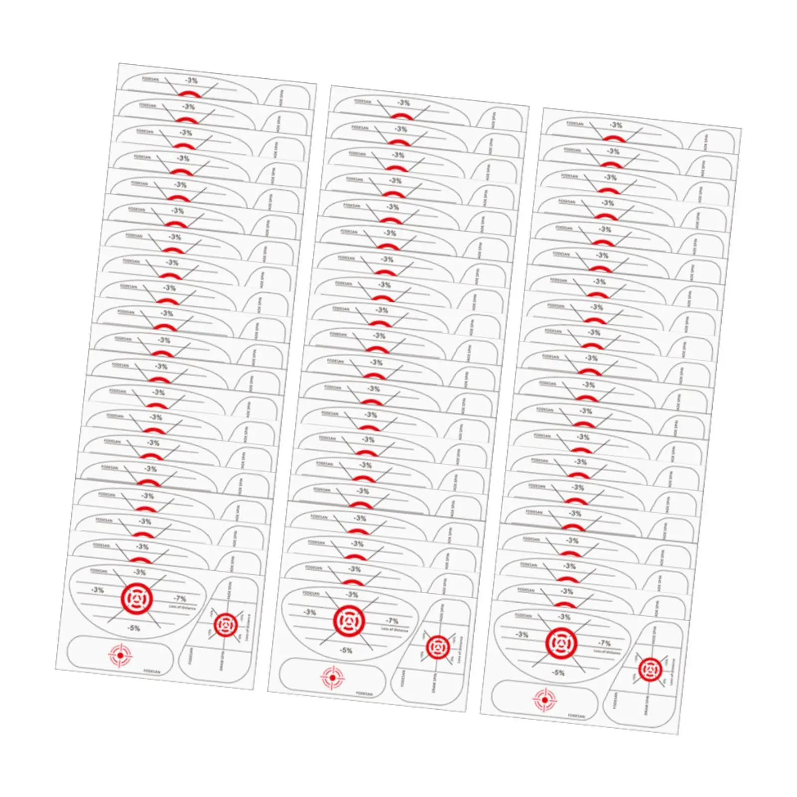 Golf Club Sticker Carbonless Tape Labels Golf Swing Analyzer Training Aid for Improving Accuracy and Consistency
