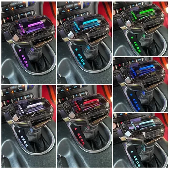 Gear Shift Knob For Ford Mustang GT 2015 2016 2017 2018 -2024 LED Crystal gear Stick Head Shifter Lever Handle Car Accessories 1