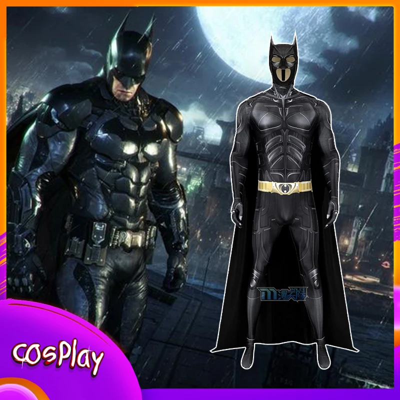 

Superhero Batman Cosplay Costume Bruce Wayne The Dark Knight Jumpsuit Halloween Comic-con Props Bodysuit Kids Adult X-mas Gifts