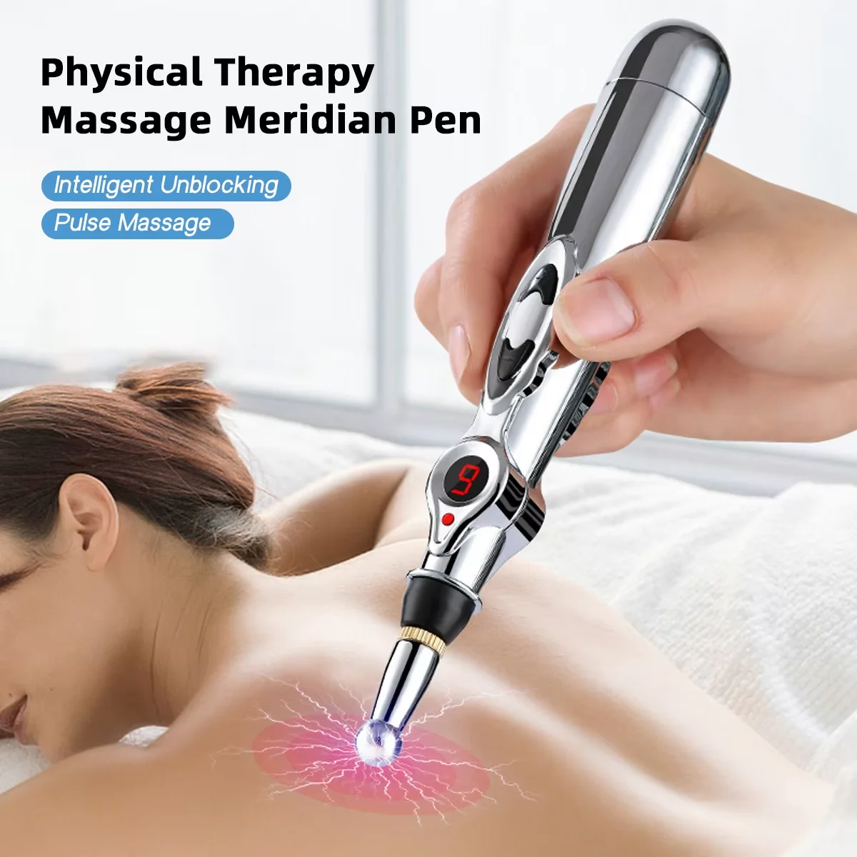 3 in 1 Home Massage Kit EMS Foot Massager Multi function Electronic Acupressure Pen to Relieve Shoulder Neck and Back Discomfort