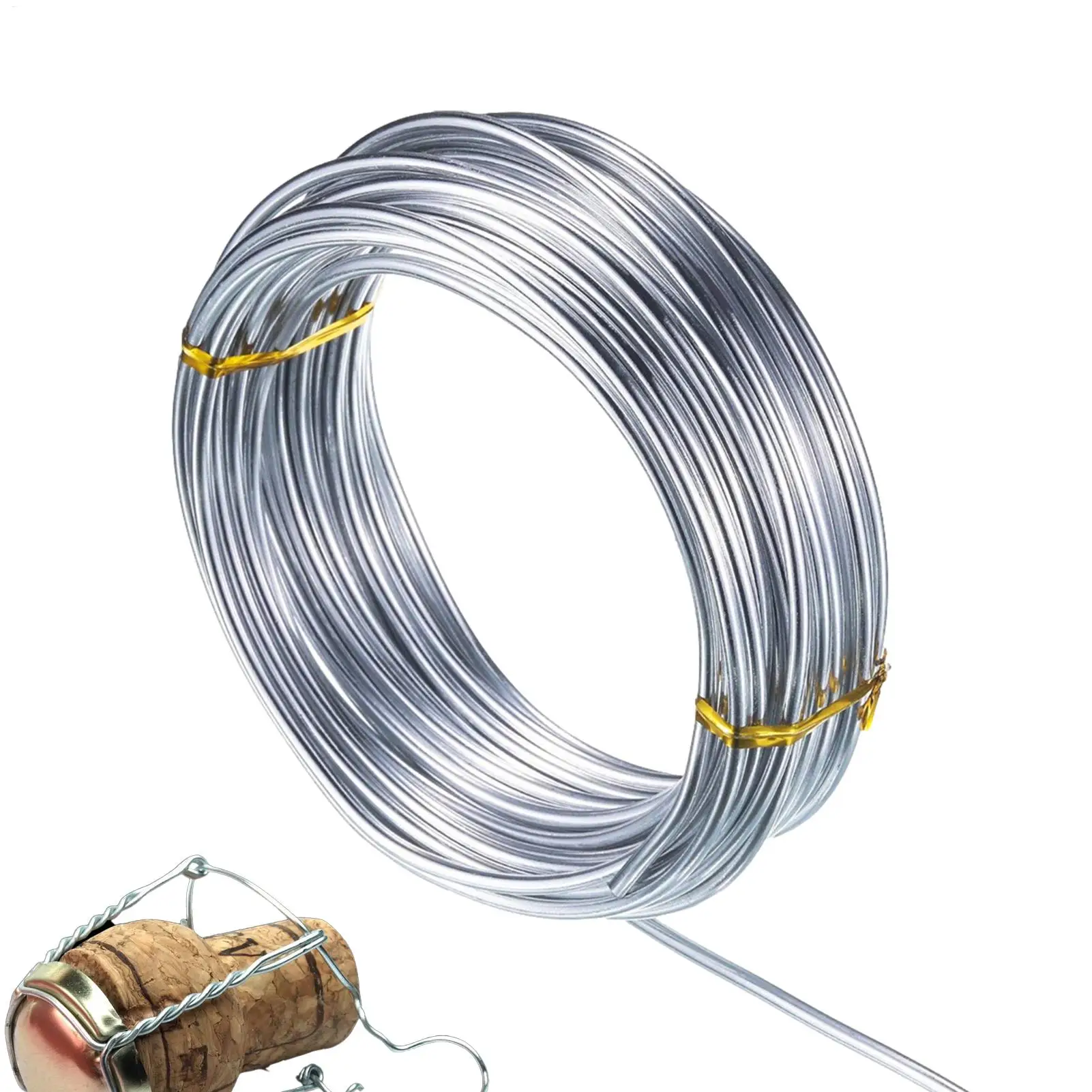 1 roll Silver Color 1mm/1.5mm/2.mm Anadized Aluminum Wire soft DIY jewelry craft versatile painted aluminium metal wire
