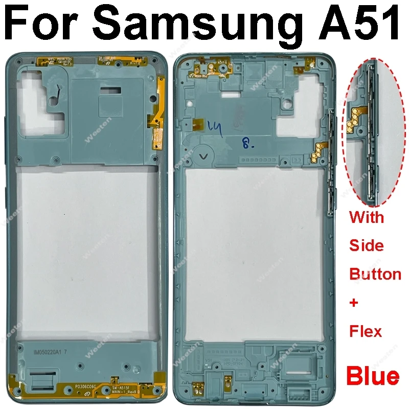Enhanced Middle Frame Housing with Side Button - Universal Fit
