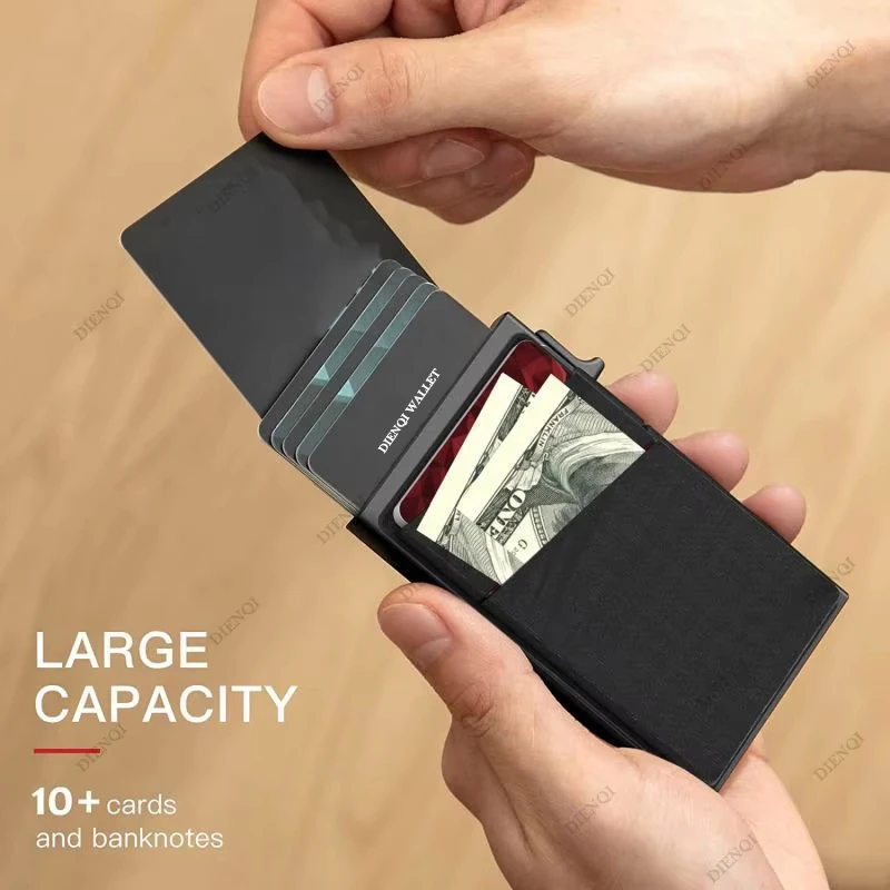 Luxurious RFID Metal Card Holder - Slim Minimalist Wallet
