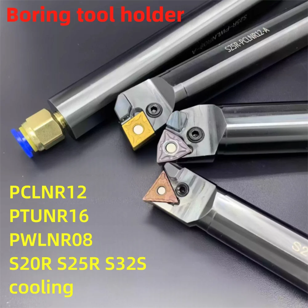 Präzisions-CNC-Kühlbohrwerkzeughalter S40T/S32S/S25R/S20R-PWLNR08-A PWLNL08 PTUNR16 PTUNL16 Mechanische Drehmaschinenzubehörteile