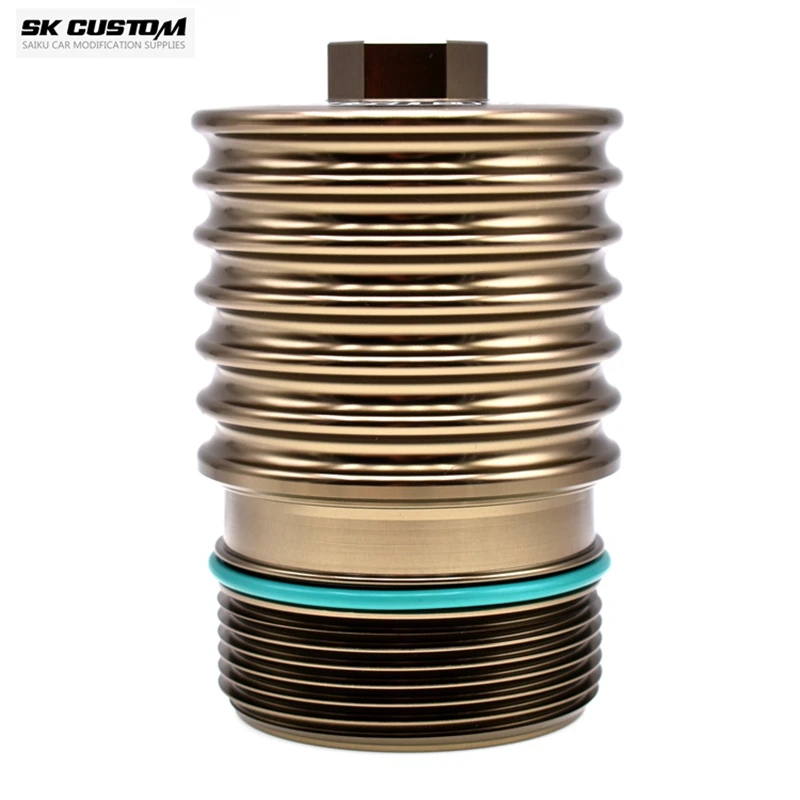 SK CUSTOM For VW Oil Filter Cover For Audi Aluminum Alloy Oil Filter ...