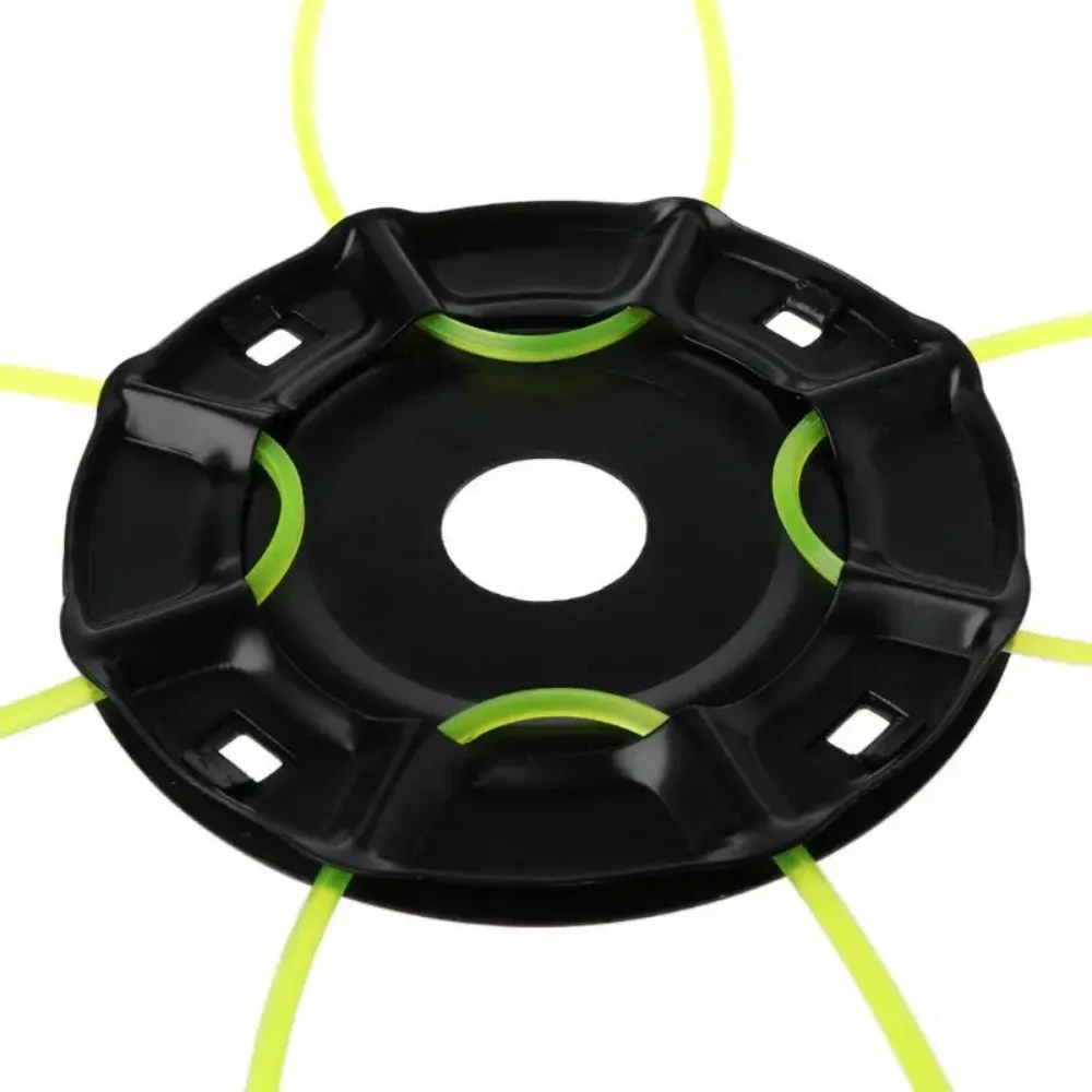 Grass Trimmer Head Steel Lawn Mower Head Free 4 Lines Replacement Gasoline/Lithium Grass Trimmer Head Removal Of Garden Weed Brushcutter Part aluminum trimmer head