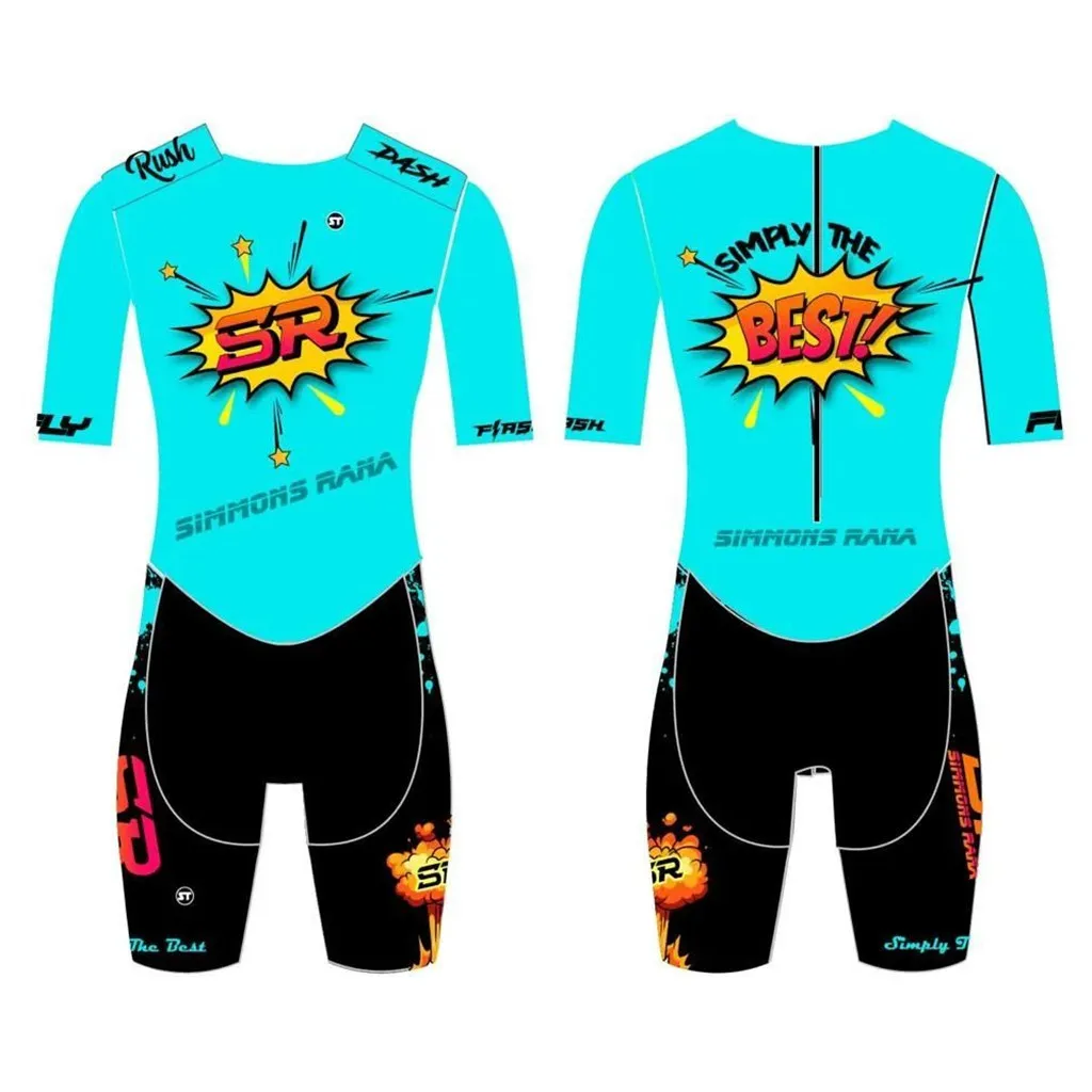 SR Men's Performance Inline Skates Racing Skinsuit Speed Skates Short Sleeve Quick Dry Breathable Skate Tights Swiming Suits 5