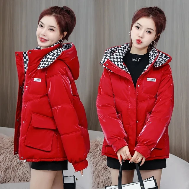 Parkas Mujer,Abrigos Para Mujer Elegante Parka Brillante Con Capucha  Chaqueta Con Cremallera Chaqueta Cálida Acolchada Chaqueta De Invierno Para  Mujer, Parka De Invierno De Moda Chaqueta Acolchada : : Moda