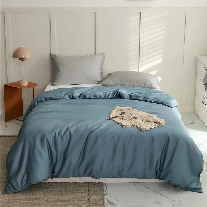 Bonenjoy Quilt Cover Super Soft Bedding 100% Lyocell Silk Comforter Cover Solid Color Duvet Cover funda nordica (No Pillowcase) 1