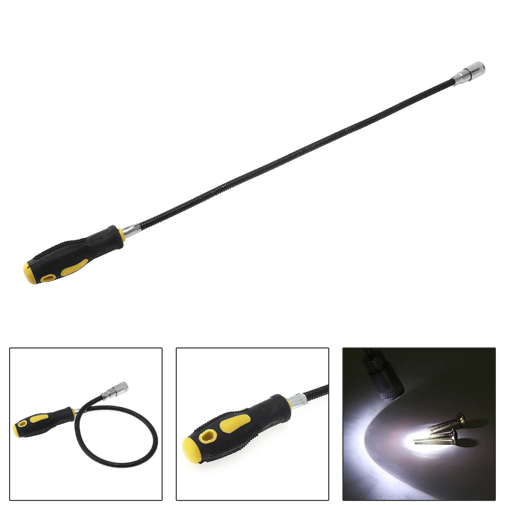 Telescopic Magnetic Pick up Tool Flexible Long Reach Spring Magnet Grab Grabber Fingers Prongs for Garbage Pick Up Arm Extension telescopic magnetic pick up tool led light flexible spring magnet pickup tool grab grabber for garbage pick up arm extension