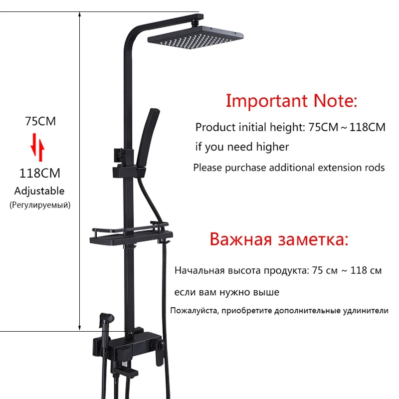 Bathroom Shower Faucet Set Bathroom Faucet Thermostatic Mixing Valve OXG Thermostatic Digital Display Shower Faucet Set Shower Mxer Crane Bath Faucet Bathtub Mixer Taps Bidet