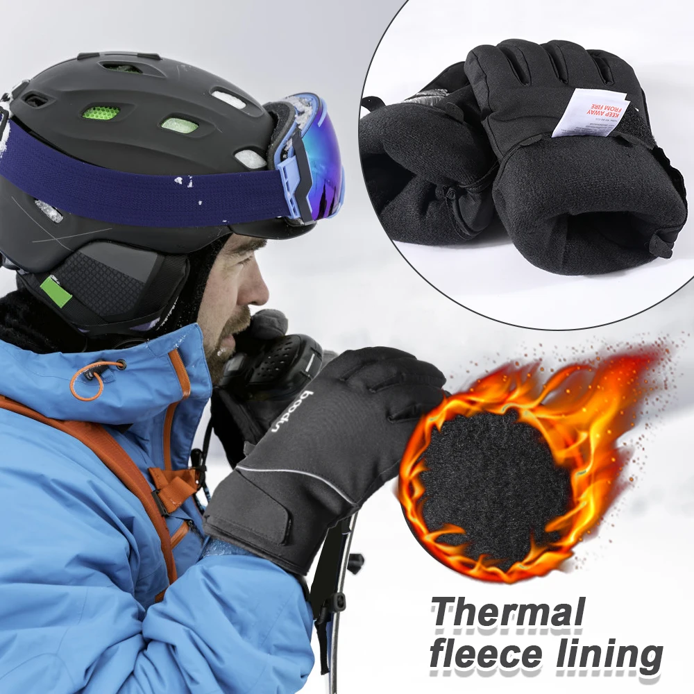 Skiing Touch Screen Gloves Winter Full Finger Waterproof Cycling Outdoor Sport Bicycle Gloves Snowboard Motorcycle Man Women