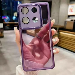 Soft Clear Silicone Lens Protective Cellphone Case for Redmi Note13Pro Plus (PURPLE)