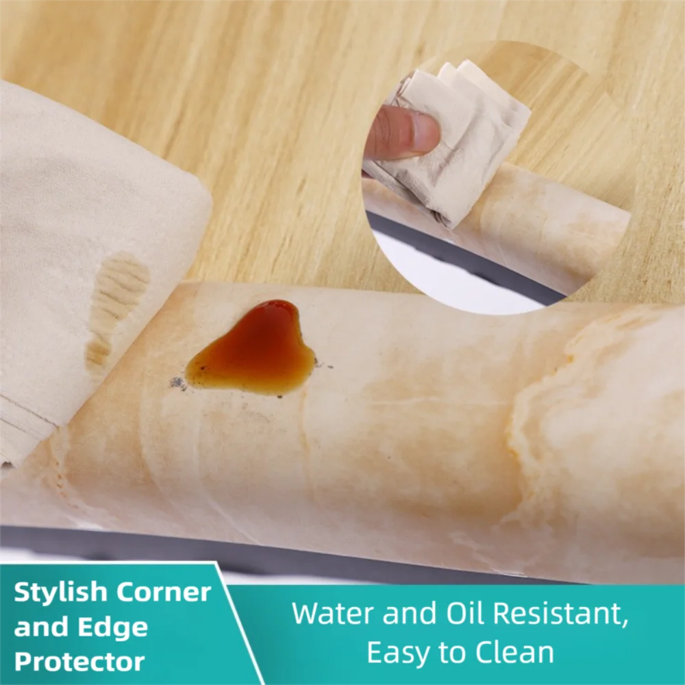 Soft Self Adhesive Wood Grain Desk Edge Guard Strip