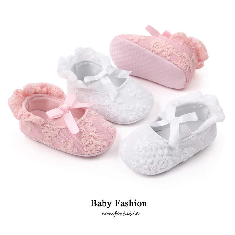 

Baby Shoes Embroidered Lace Walking Shoes Acessories