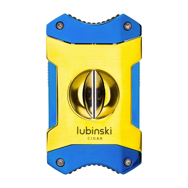 

Stylish Zinc Alloy and Stainless Steel V-Cut Cigar Cutter for Cigar Lovers