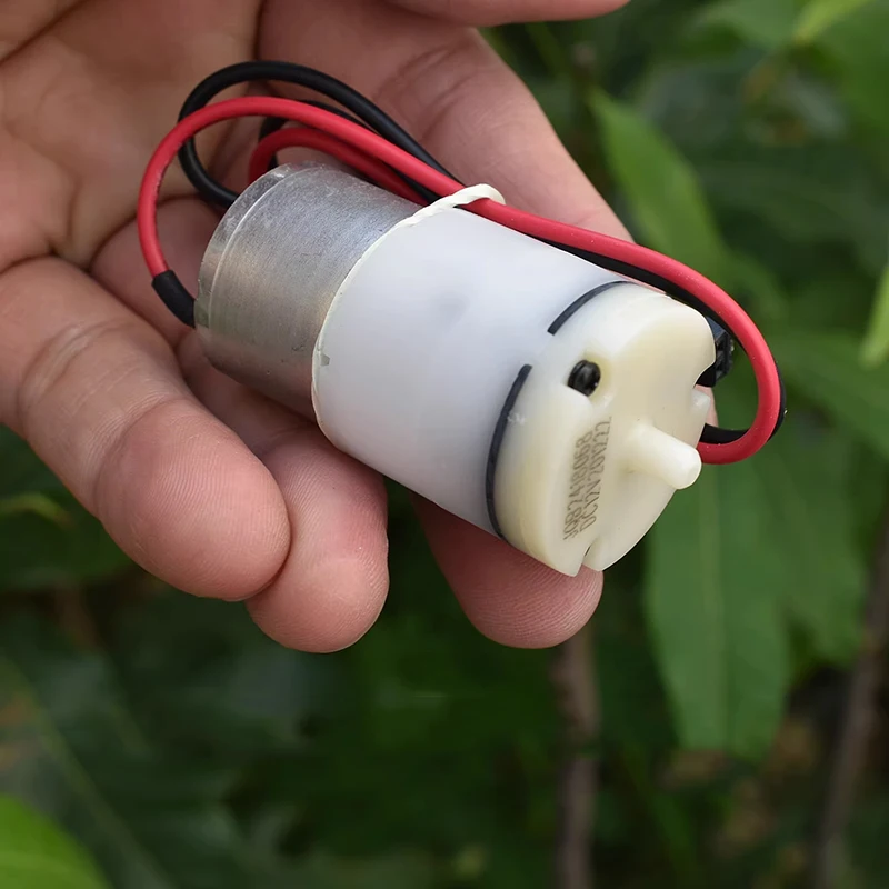 JQB2418068 미니 마이크로 310 모터 에어 펌프 27mm 다이어프램 DC 6V-12V 소형 산소 압력 펌프 DIY 모니터 수족관 어항용
