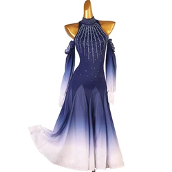 2023 Newest Woman Ballroom Dance Competition Dress Dance Ballroom Waltz Standard Dance Dress Women Ballroom Dress MQ388