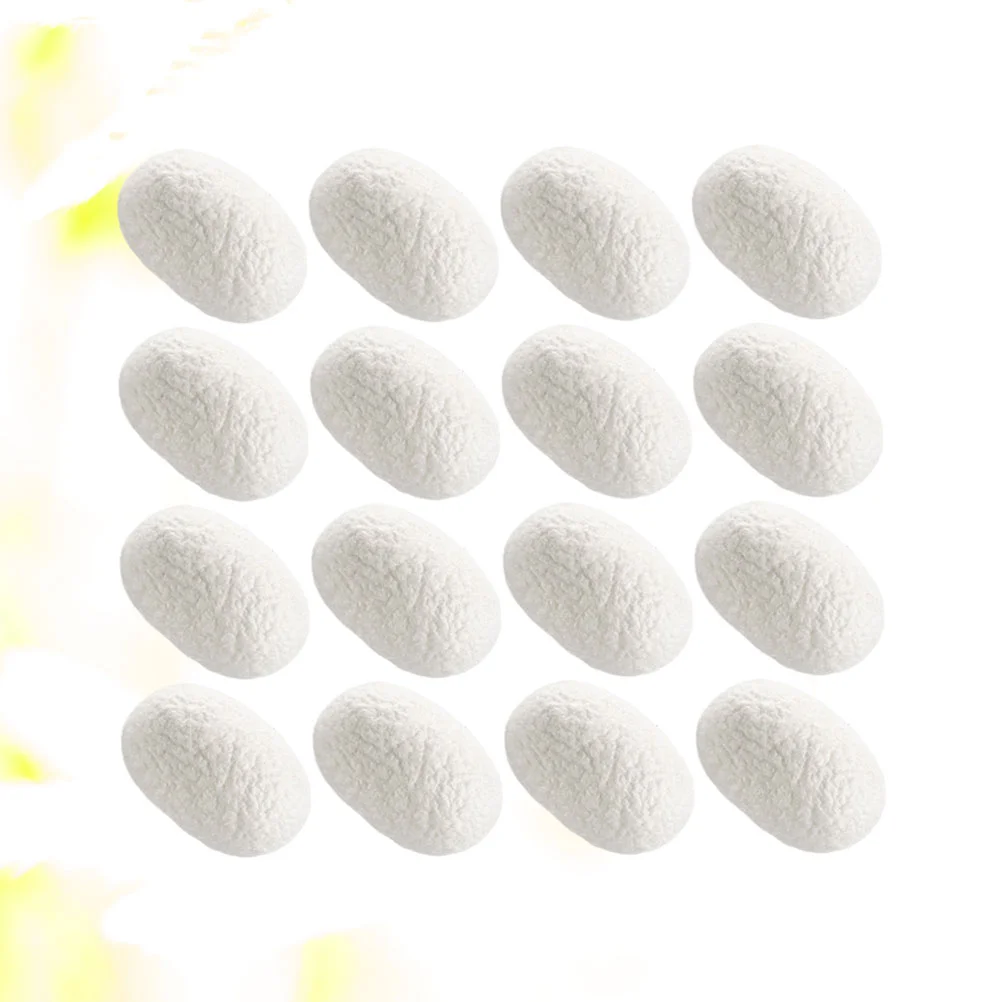 

30pcs Facial Cleansing Silkworm Balls Whitening Exfoliator Blackheads Removal Silk Balls for Skin Care