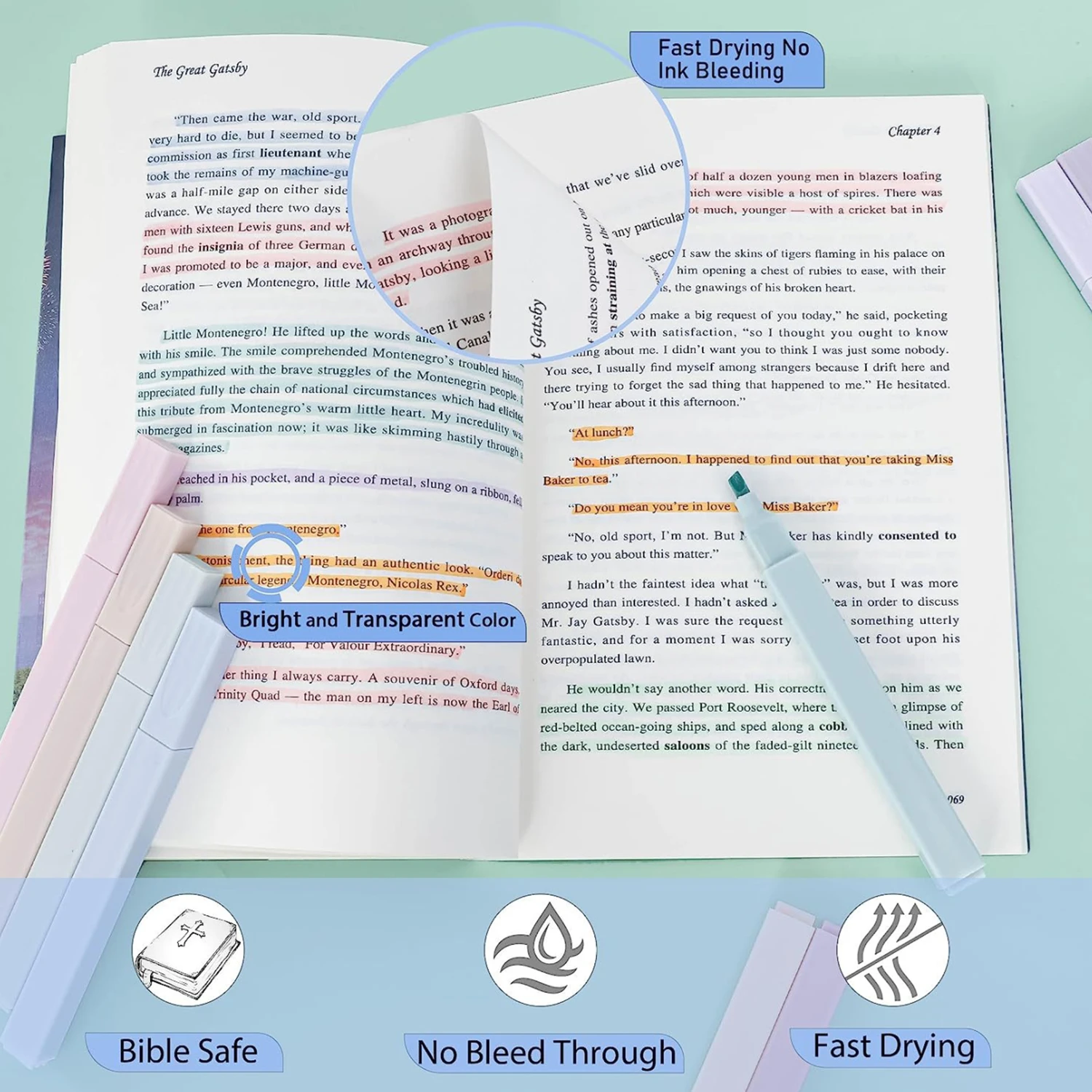 12-Color Pastel Highlighters 6