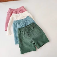 Children's Shorts Girls Boys Cotton Yarn Short Pants Summer Children's Girls Soft And Breathable Capris Baby Clothes 3