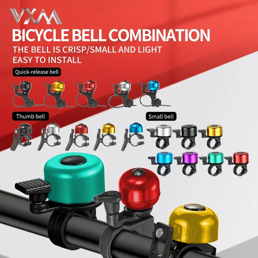 

VXM Cute Mini Bicycle Bell Aluminum Alloy MTB Bike Safety Warning Alarm Handlebar Bell Ring Bike Horn Cycling Accessories Parts