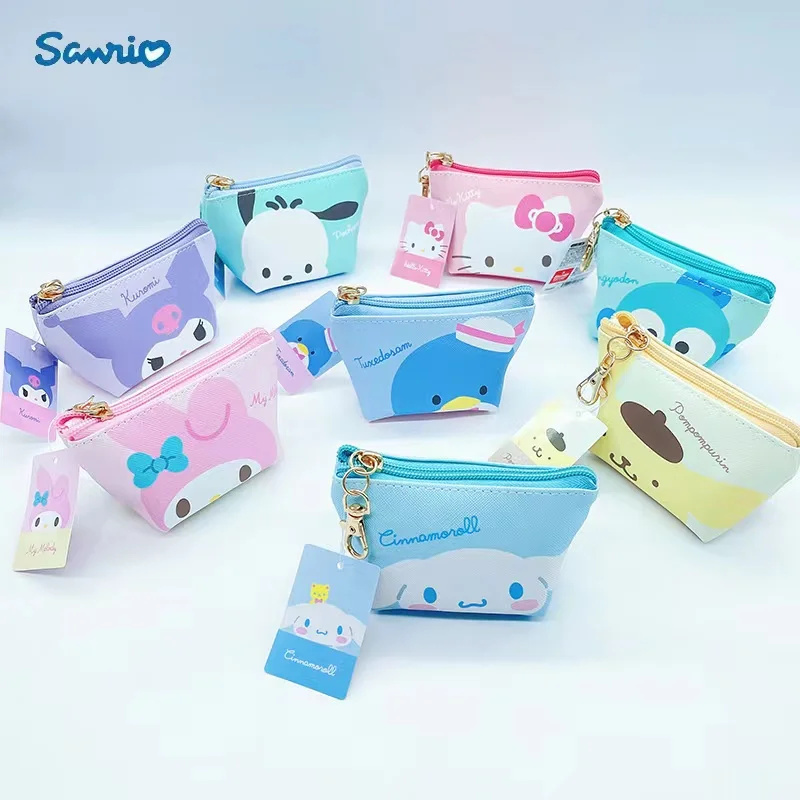 

Sanrio Cinnamoroll Kuromi Coin Purse Hellokitty Melody Cute Cartoon Pochacco things Small Storage Bag Portable Gift